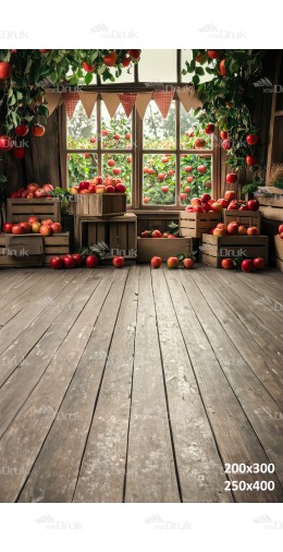 Tło fotograficzne Jabłka 3446